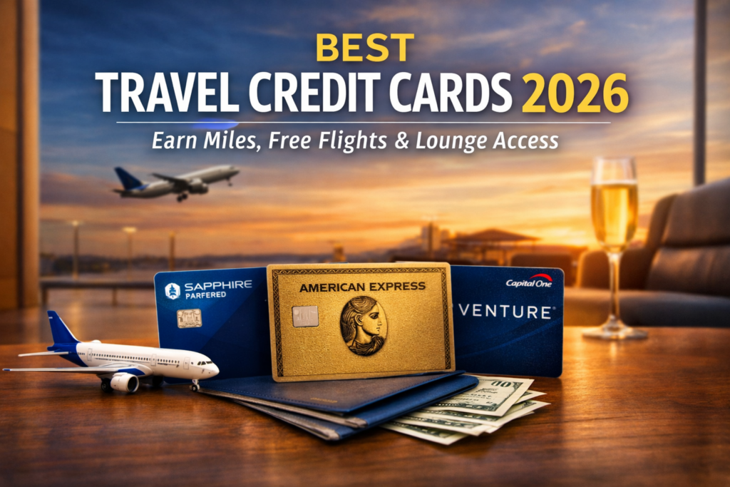 Best Travel Credit Cards 2026: Earn Miles, Free Flights & Lounge Access